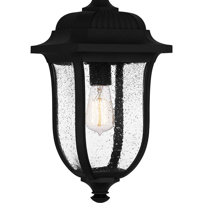 Image 5 Quoizel Mulberry 18 1/4"H Matte Black Outdoor Hanging Light more views