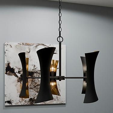 Quoizel Myla 27 1/4" Wide Matte Black 10-Light Chandelier