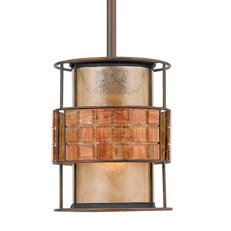 Image 3 Quoizel Naturals 6" Wide Mica Mosaic Shade Mini Pendant Light