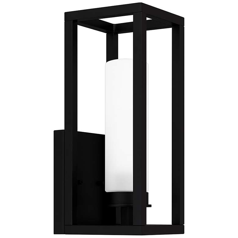 Image 3 Quoizel Neville 12 3/4" High Matte Black Outdoor Wall Light