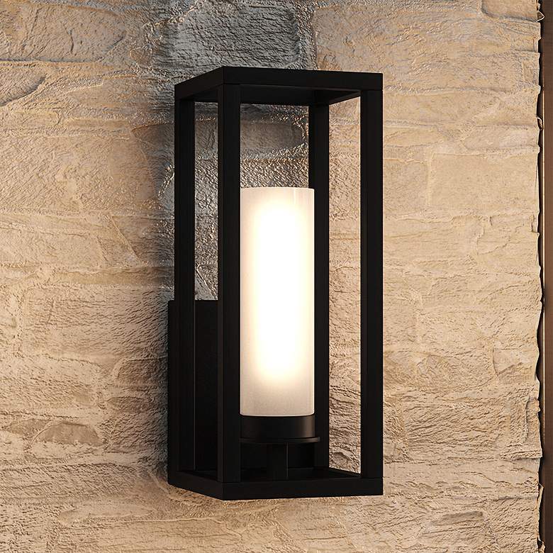 Image 2 Quoizel Neville 12 3/4 inch High Matte Black Outdoor Wall Light
