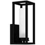 Quoizel Neville 15" High Matte Black Outdoor Wall Light in scene