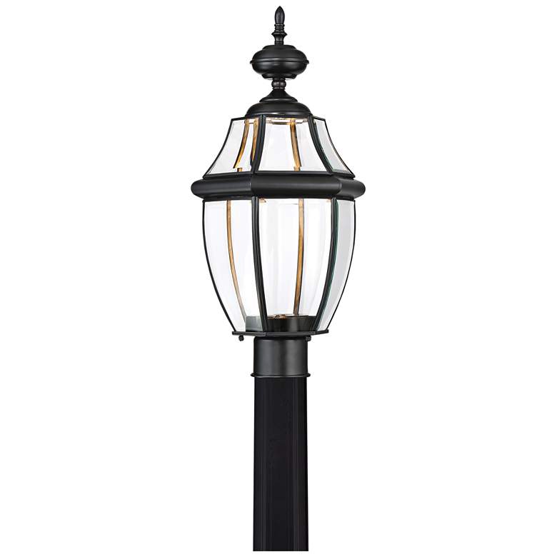 Image 1 Quoizel Newberry LED 21 1/2 inch Wide Black Outdoor Post Light