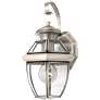 Quoizel Newbury 11.5" Pewter Traditional Lantern Outdoor Wall Light