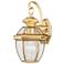 Quoizel Newbury 11 1/2" High Brass Finish Traditional Outdoor Lantern