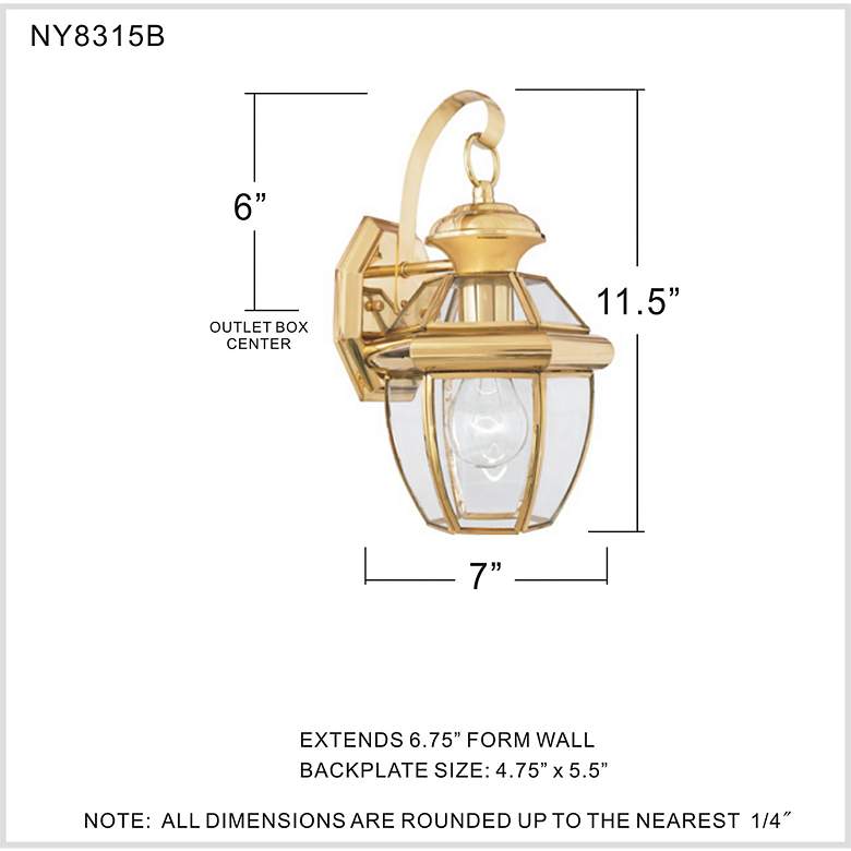 Image 2 Quoizel Newbury 11 1/2" High Brass Finish Traditional Outdoor Lantern more views