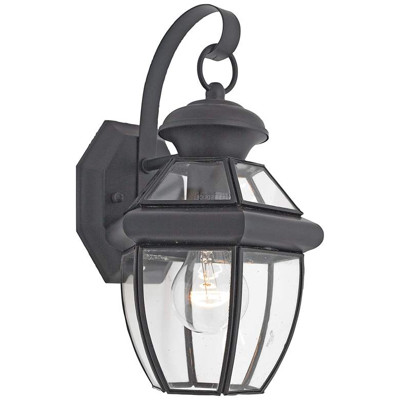 Image 2 Quoizel Newbury 11 1/2" High Mystic Black Outdoor Wall Light