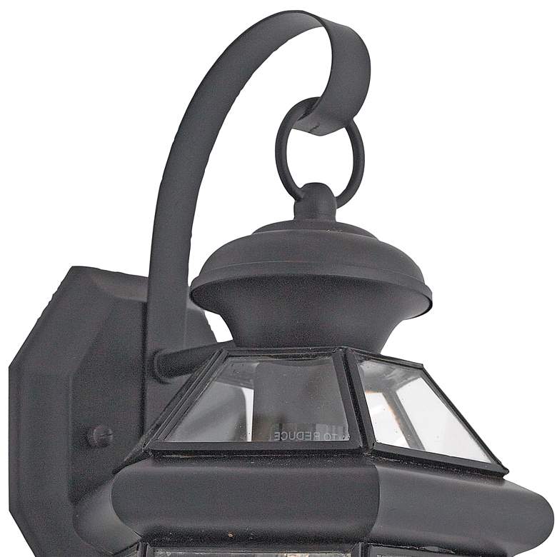 Image 3 Quoizel Newbury 11 1/2 inch High Mystic Black Outdoor Wall Light more views