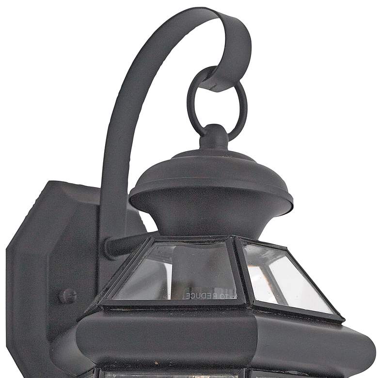 Image 3 Quoizel Newbury 11 1/2" High Mystic Black Outdoor Wall Light more views