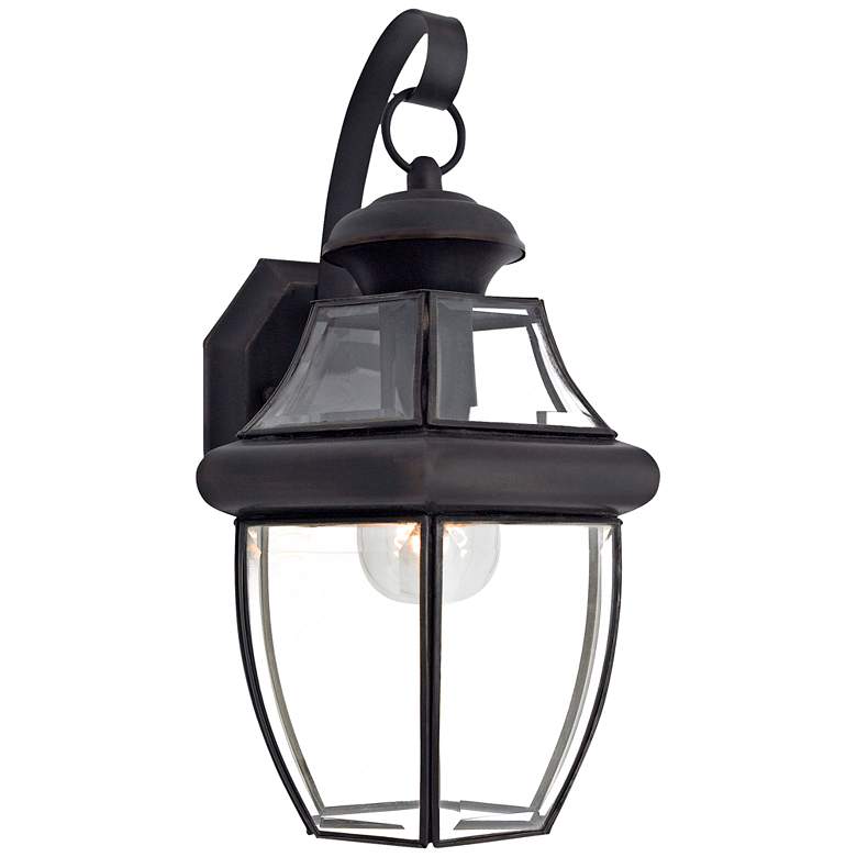 Image 1 Quoizel Newbury 14" High Bronze Medium Outdoor Wall Light