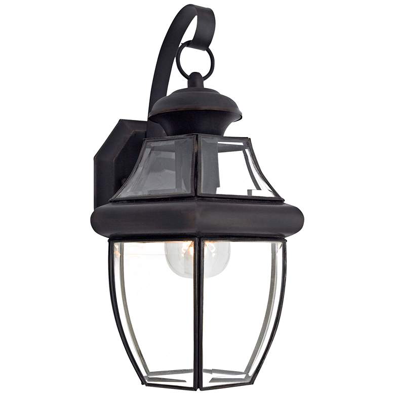 Image 1 Quoizel Newbury 14 inch High Bronze Medium Outdoor Wall Light