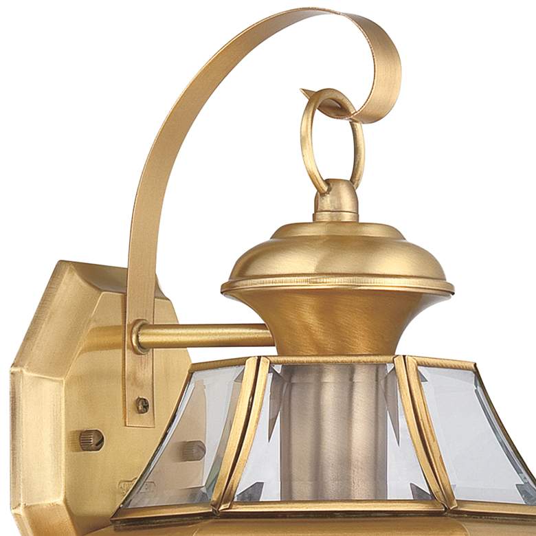 Image 3 Quoizel Newbury 14" High Polished Brass Outdoor Wall Light more views