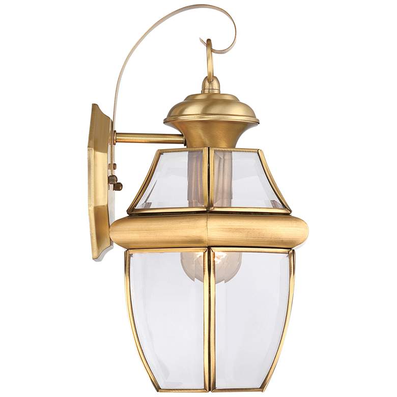 Image 4 Quoizel Newbury 14 inch High Polished Brass Outdoor Wall Light more views