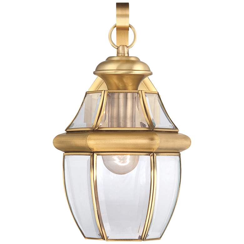 Image 5 Quoizel Newbury 14 inch High Polished Brass Outdoor Wall Light more views