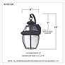 Thumbnail2 of Quoizel Newbury 14"H Mystic Black Outdoor Lantern Wall Light more views