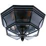 1_Quoizel Newbury 15 1/4" Wide Black Outdoor Ceiling Light