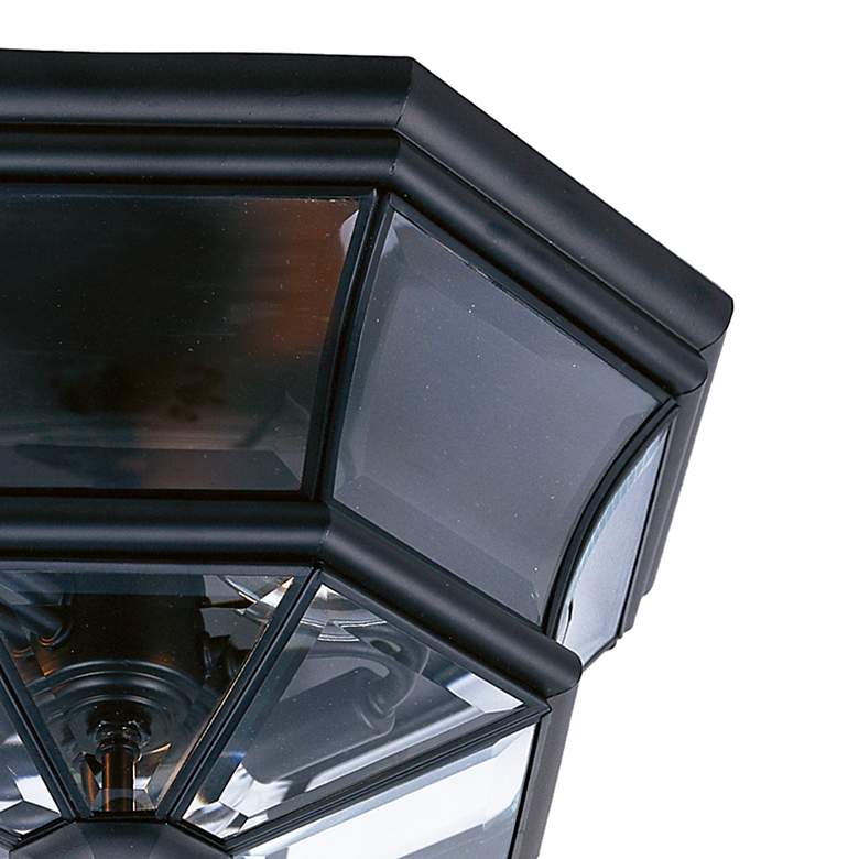 Image 2 Quoizel Newbury 15 1/4" Wide Black Outdoor Ceiling Light more views