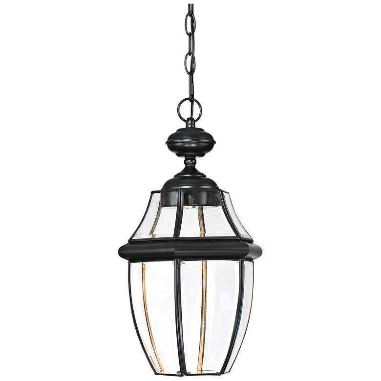 Image 1 Quoizel Newbury 19 inch High Black LED Outdoor Hanging Light