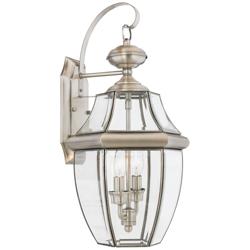 Quoizel Newbury 20" High Pewter Outdoor Lantern Wall Light