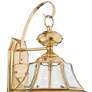 3_Quoizel Newbury 20" High Polished Brass 2-Light Outdoor Wall Light more views