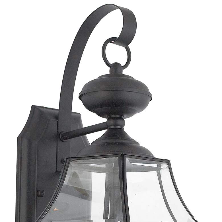 Image 2 Quoizel Newbury 20 inchH Mystic Black 2-Light Outdoor Wall Light more views