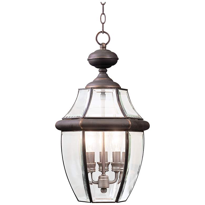 Image 2 Quoizel Newbury 21 inch High Bronze Traditional Outdoor Hanging Light