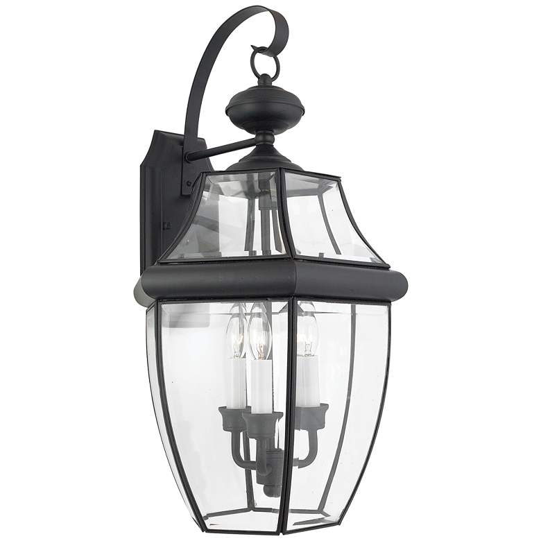 Image 2 Quoizel Newbury 22 1/2" High 3-Light Mystic Black Outdoor Wall Light