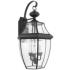 Quoizel Newbury 22 1/2" High 3-Light Mystic Black Outdoor Wall Light