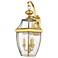 Quoizel Newbury 22 1/2" High 3-Light Polished Brass Outdoor Wall Light