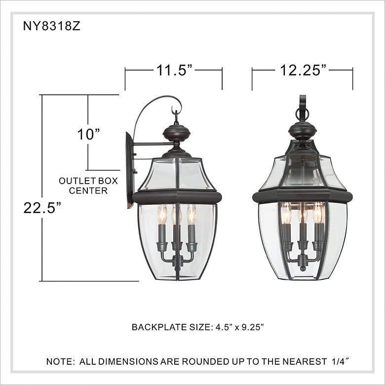 Image 3 Quoizel Newbury 22 1/2" High Large Outdoor Wall Light more views