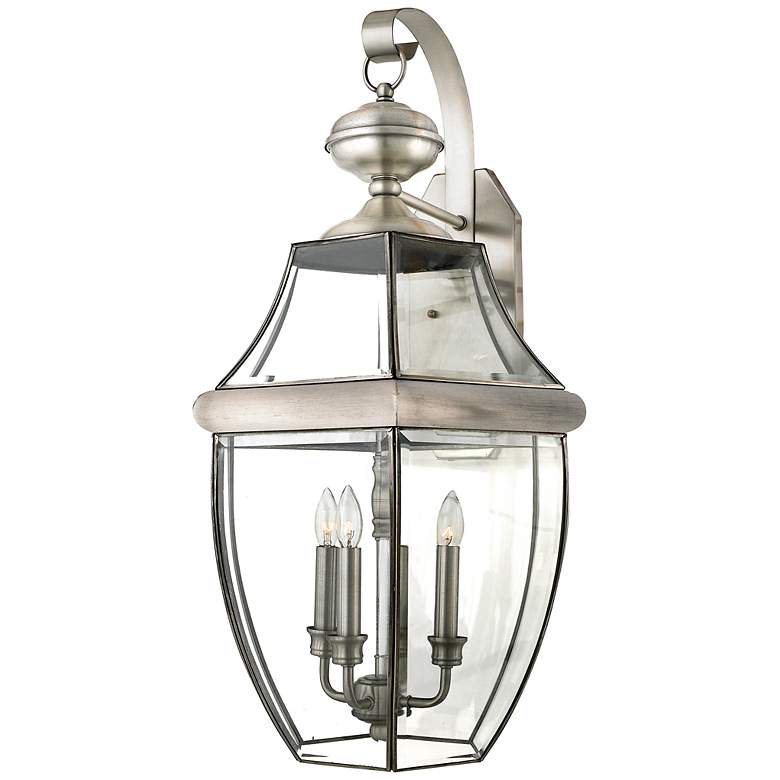 Image 2 Quoizel Newbury 22 1/2" High Pewter Outdoor Lantern Wall Light more views