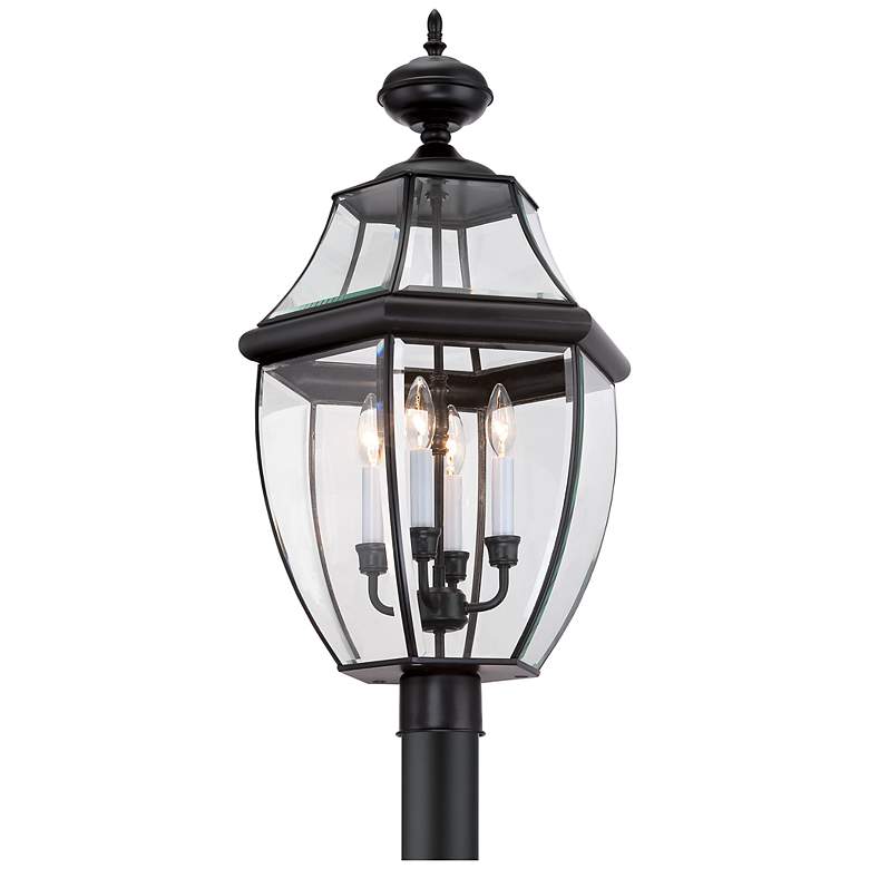 Image 2 Quoizel Newbury 29 1/2" High Mystic Black Outdoor Post Light more views