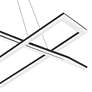 Thumbnail4 of Quoizel Newman 36 1/4" Wide Matte Black Modern LED Linear Chandelier more views
