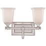 Quoizel Nicholas 10" High Brushed Nickel 2-Light Wall Sconce