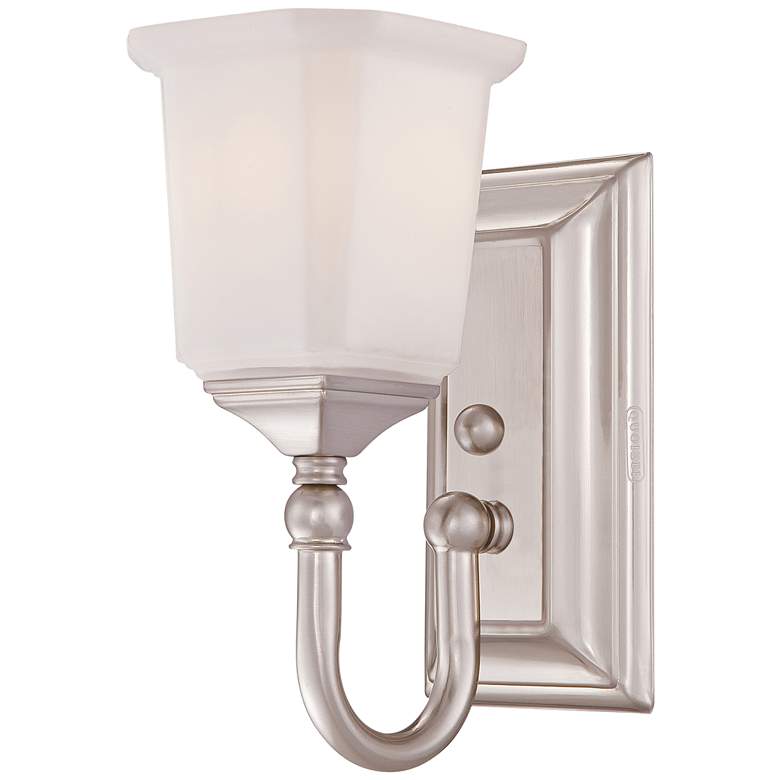 Quoizel Nicholas 10 inch High Brushed Nickel Wall Sconce