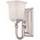 Quoizel Nicholas 10" High Brushed Nickel Wall Sconce