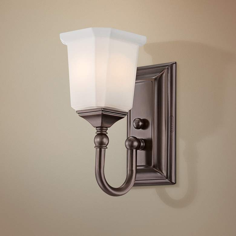 Image 1 Quoizel Nicholas 10 inch High Harbor Bronze Wall Sconce