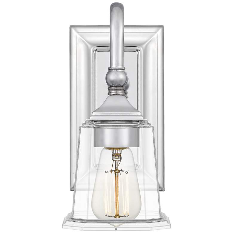 Image 1 Quoizel Nicholas 10" High Polished Chrome Wall Sconce