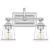 Quoizel Nicholas 10"H Polished Chrome 2-Light Wall Sconce