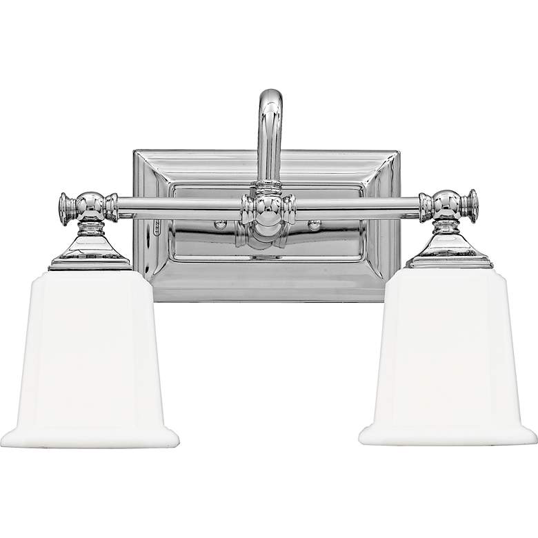Image 2 Quoizel Nicholas 15" Wide 2-Light Polished Chrome Bathroom Light