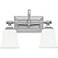 Quoizel Nicholas 15" Wide 2-Light Polished Chrome Bathroom Light