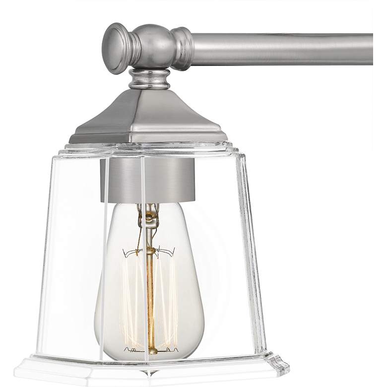 Image 6 Quoizel Nicholas 22" Wide Brushed Nickel 3-Light Bath Light more views