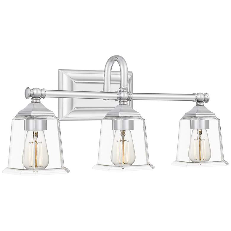 Image 3 Quoizel Nicholas 22" Wide Polished Chrome 3-Light Bath Light more views