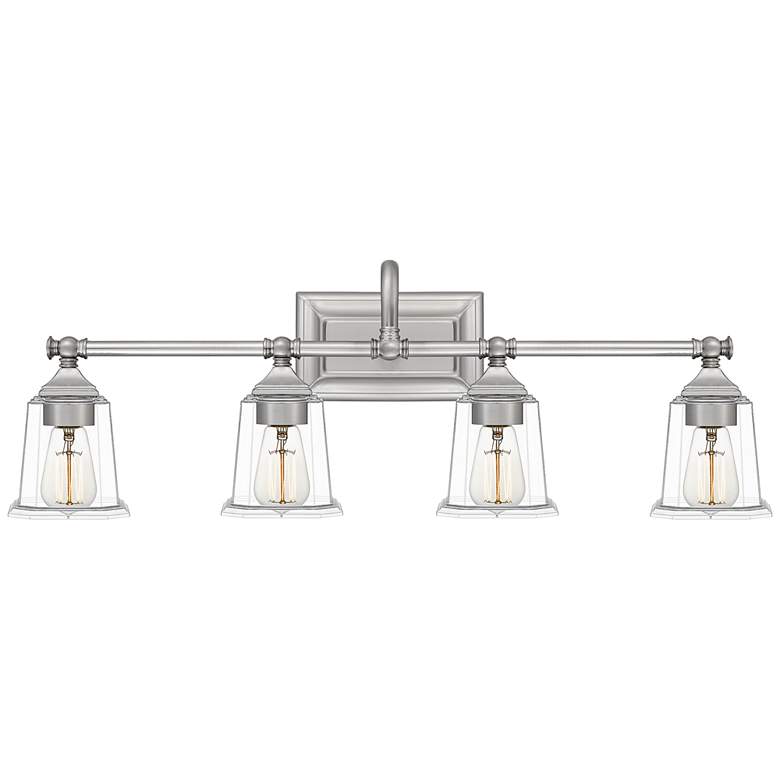 Image 2 Quoizel Nicholas 30 1/2" Wide Brushed Nickel 4-Light Bath Light