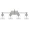 Quoizel Nicholas 30 1/2" Wide Brushed Nickel 4-Light Bath Light