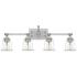 Quoizel Nicholas 30 1/2" Wide Brushed Nickel 4-Light Bath Light