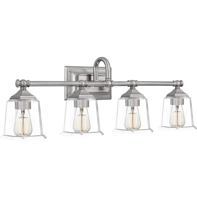 Image 4 Quoizel Nicholas 30 1/2" Wide Brushed Nickel 4-Light Bath Light more views
