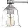 6_Quoizel Nicholas 30 1/2" Wide Brushed Nickel 4-Light Bath Light more views