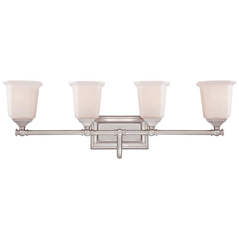 Image 2 Quoizel Nicholas 30 1/2 inch Wide Brushed Nickel Bath Light