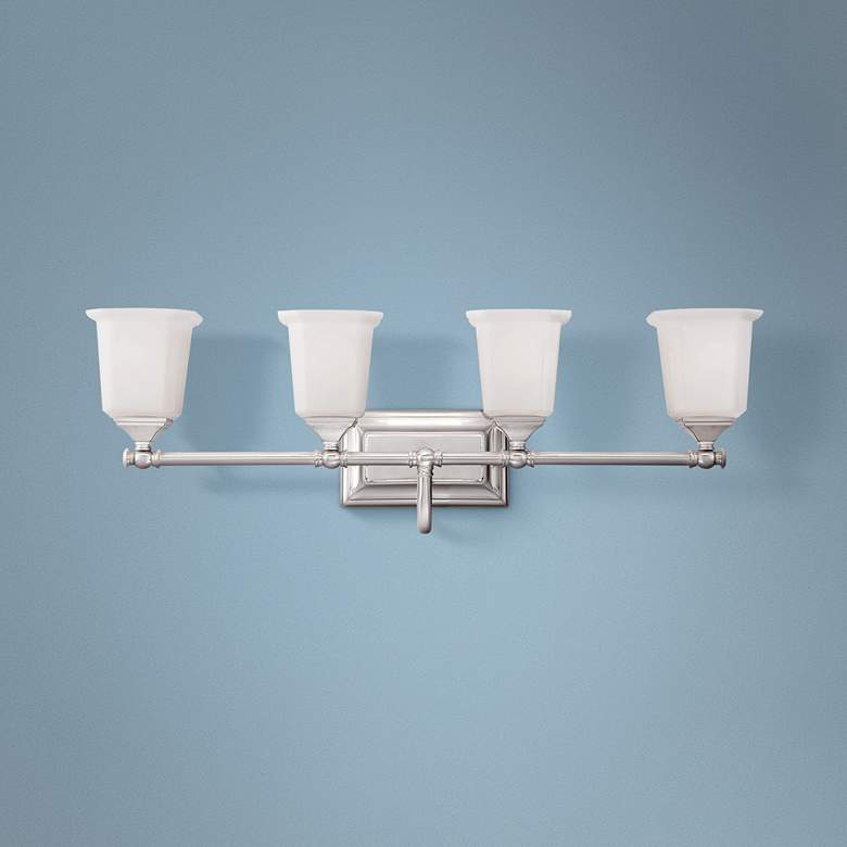 Image 1 Quoizel Nicholas 30 1/2" Wide Brushed Nickel Bath Light